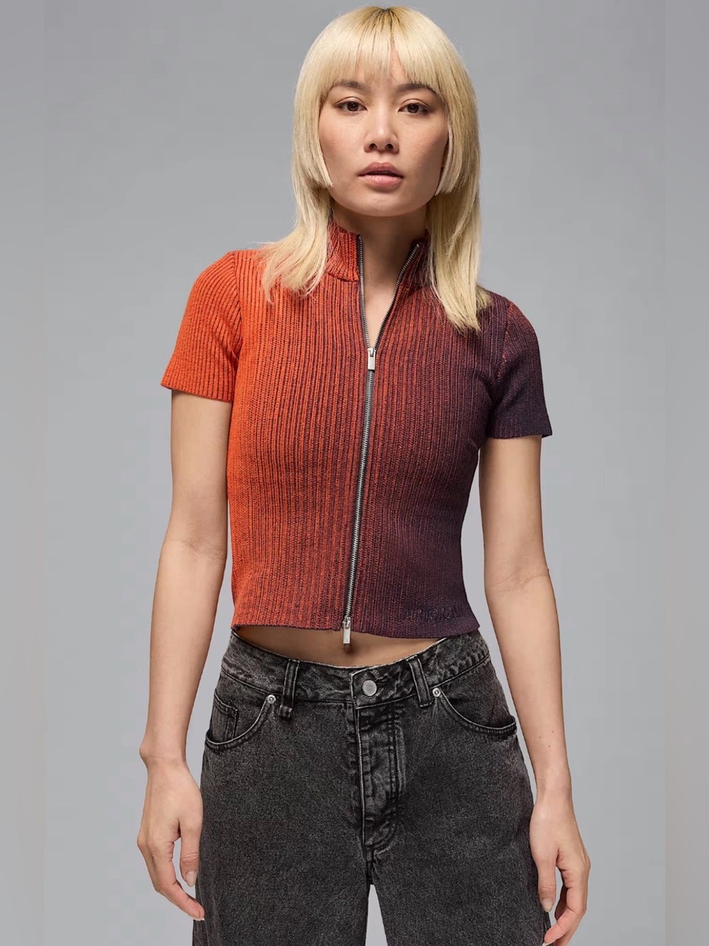 Air Jordan Women's Full-Zip Knit Top size XS